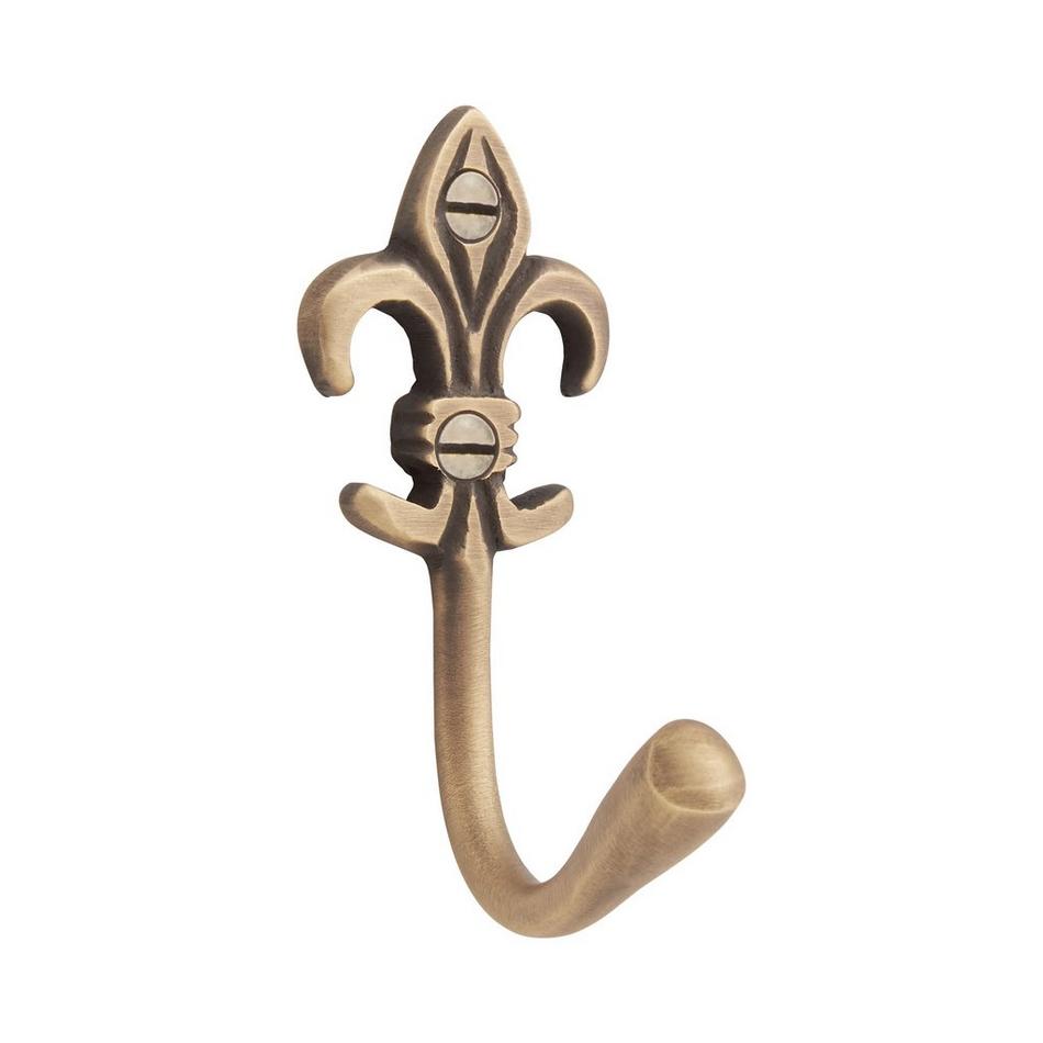 Solid Brass Fleur de Lis Hook | Signature Hardware