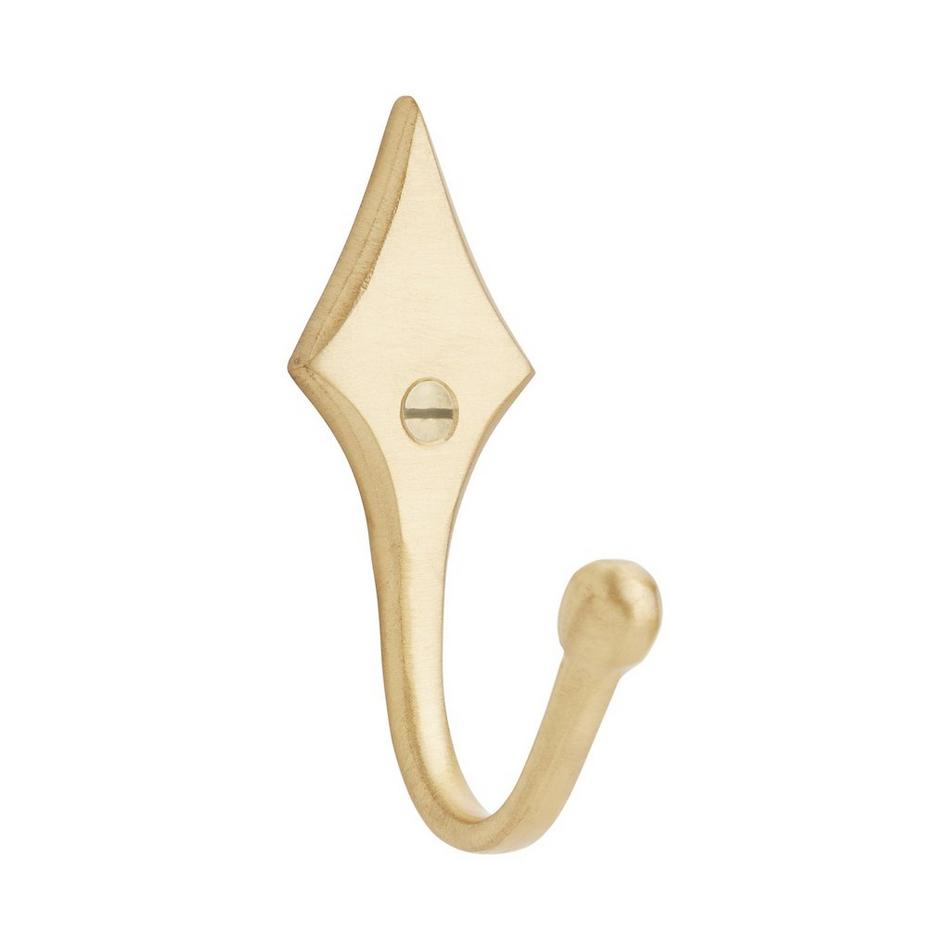 Signature Hardware 914842 Solid Brass Marquis Hook - Brass, Gold