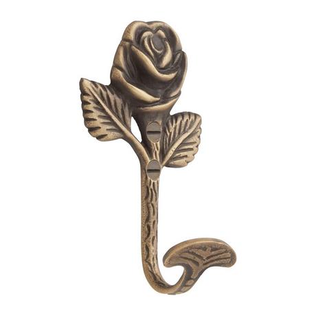 Solid Brass Rose Hook
