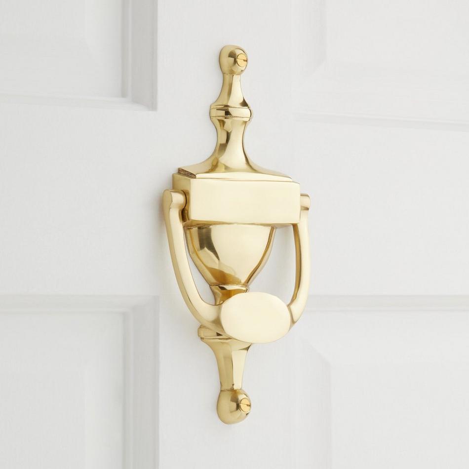 Classic Door Knocker - Polished Brass, , large image number 0