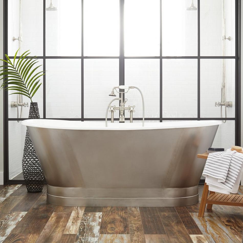 68" Rowley Bateau Cast Iron Skirted Tub, , large image number 0