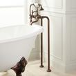 Freestanding Telephone Tub Faucet & Supplies - Cross Handles, , large image number 4