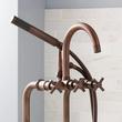 37-1/2" Sebastian Cross Handle Freestanding Tub Faucet Set - Cross Handle - Bronze, , large image number 1