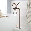 37-1/2" Sebastian Cross Handle Freestanding Tub Faucet Set - Cross Handle - Bronze, , large image number 0