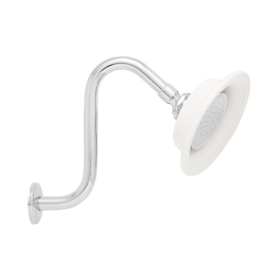 Sunflower Shower Head with Offset Arm, , large image number 2