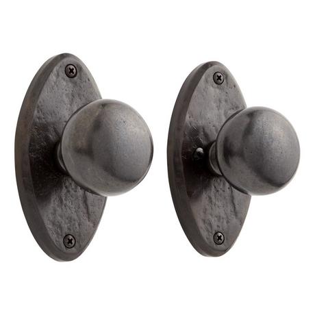 Brass Privacy Door Knob with Hammered Finish – NMC Decor