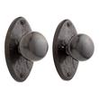 Marwick Oval Solid Bronze Knob Set - Privacy, Passage and Dummy, , large image number 1