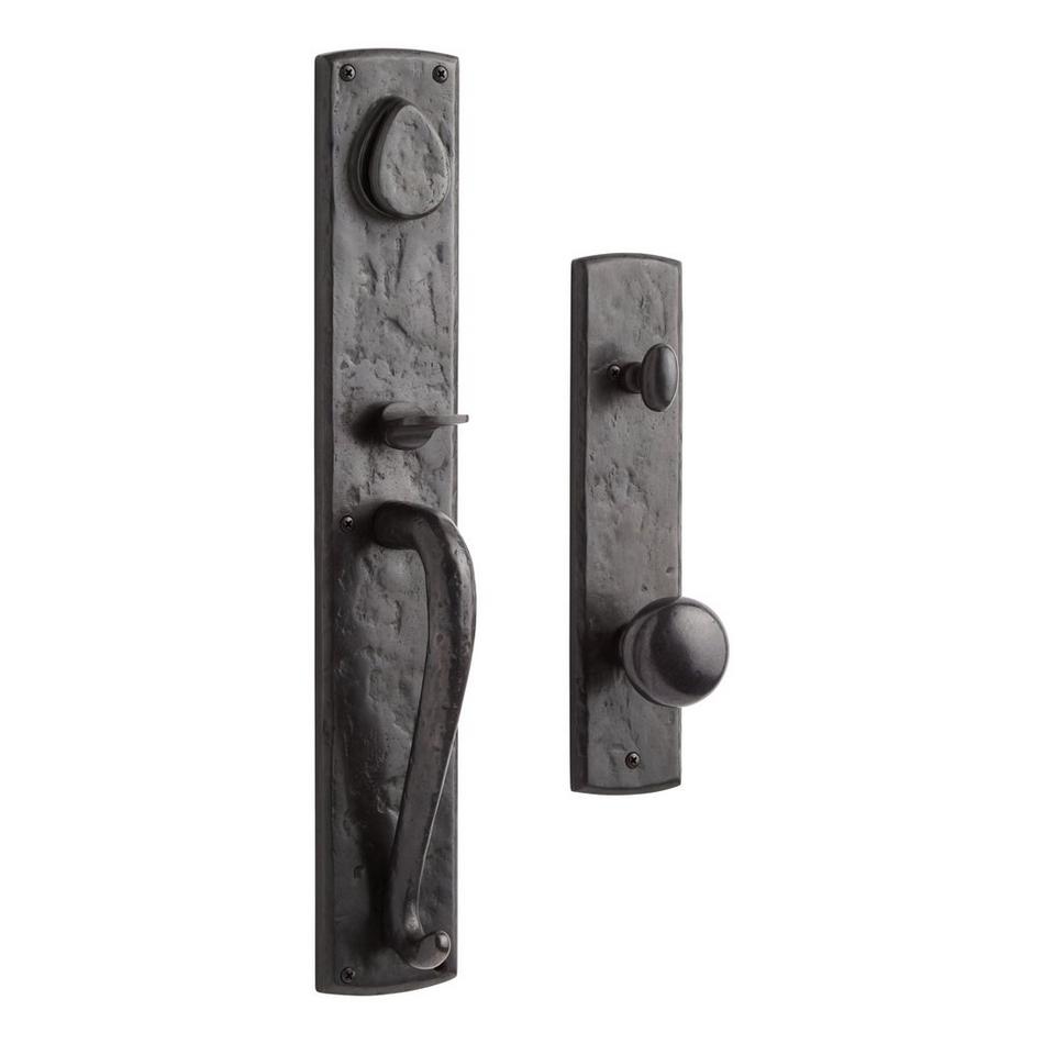 Schlage Interior Custom Door Handle Set Aged Bronze All Parts W/Instructions
