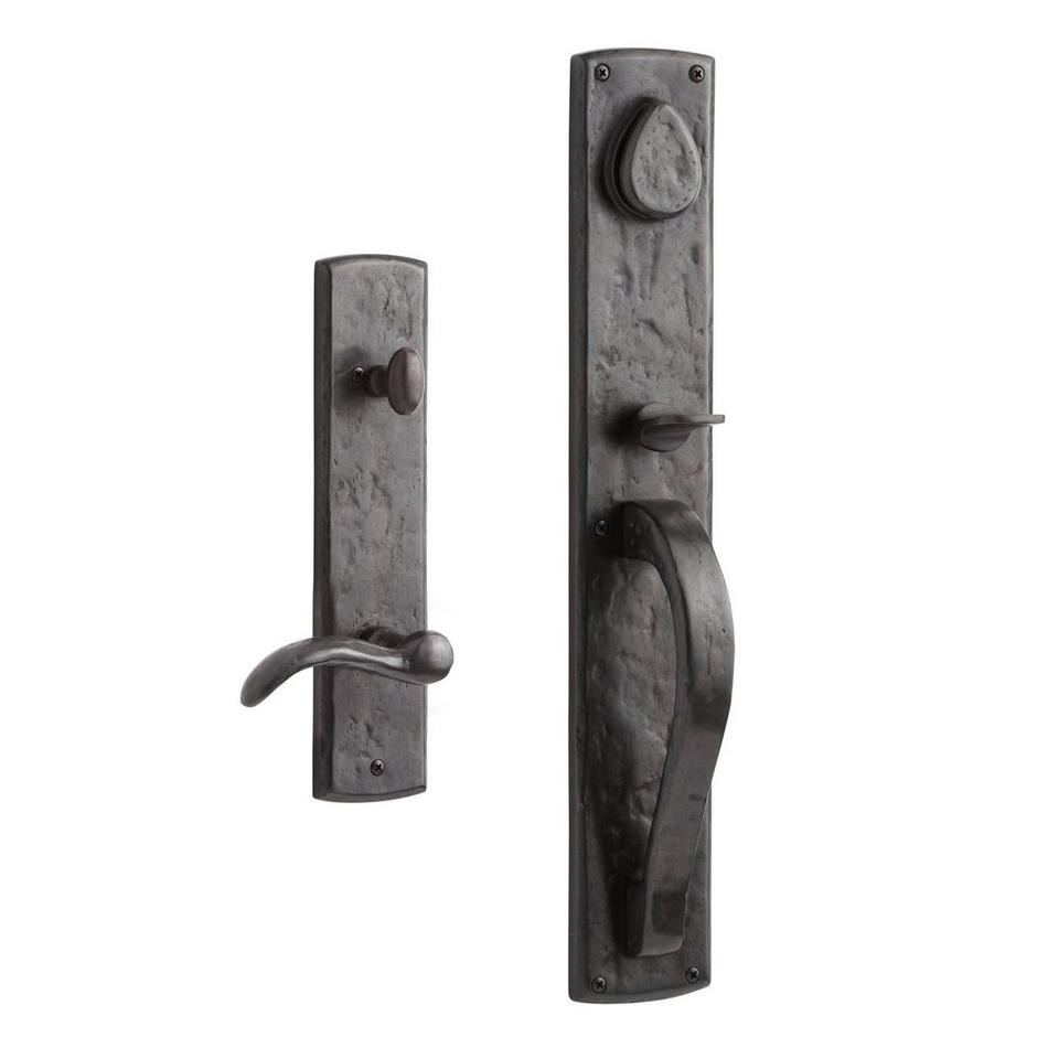 Ellis Entrance Door Set with Lever Handle - 2-3/8" Backset - Right Hand - Dark Bronze, , large image number 0