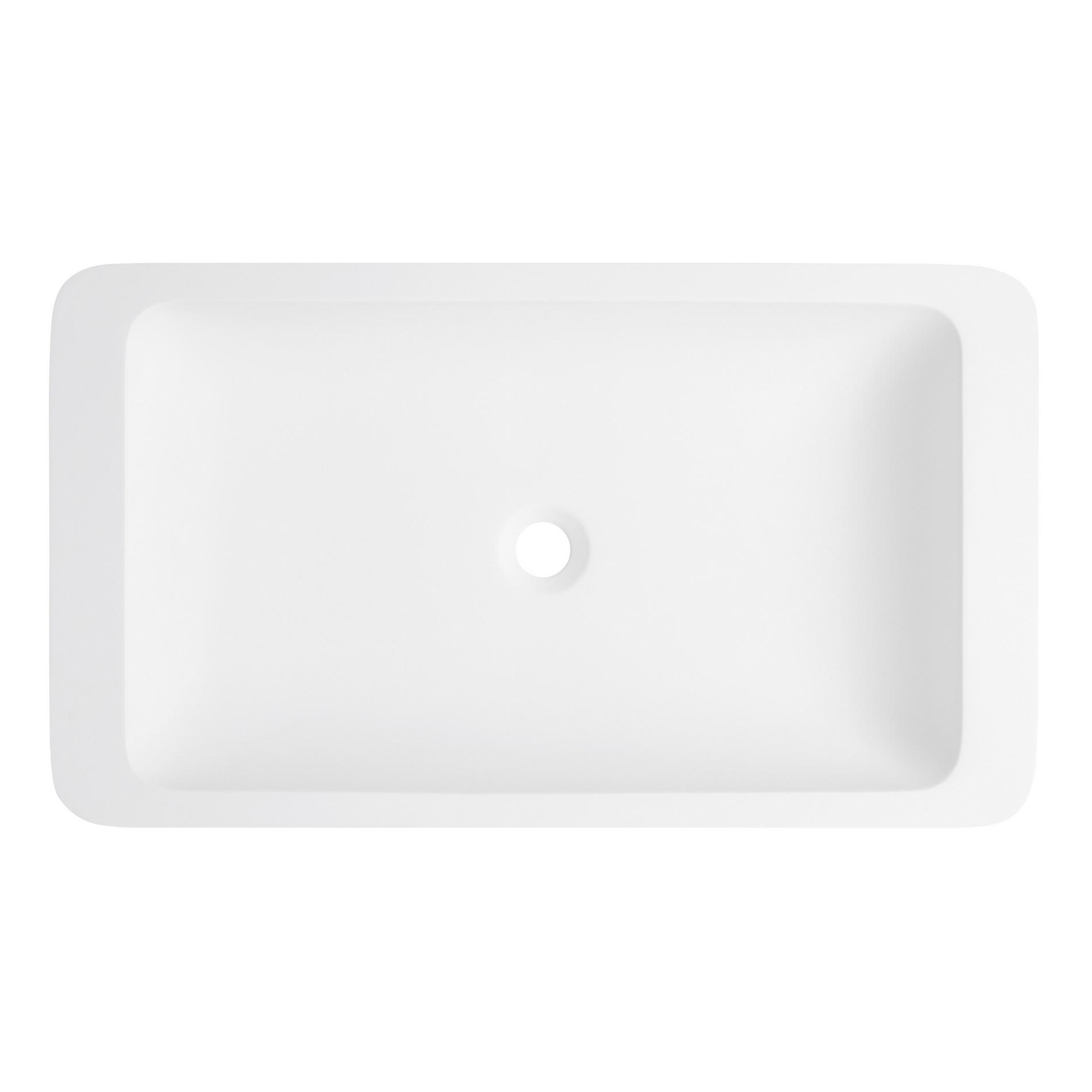 Alanna Large Matte Solid Surface Vessel Sink Signature Hardware