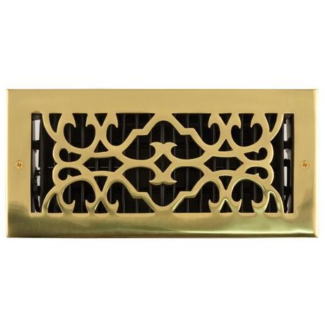 Traditional Solid Brass Wall Register
