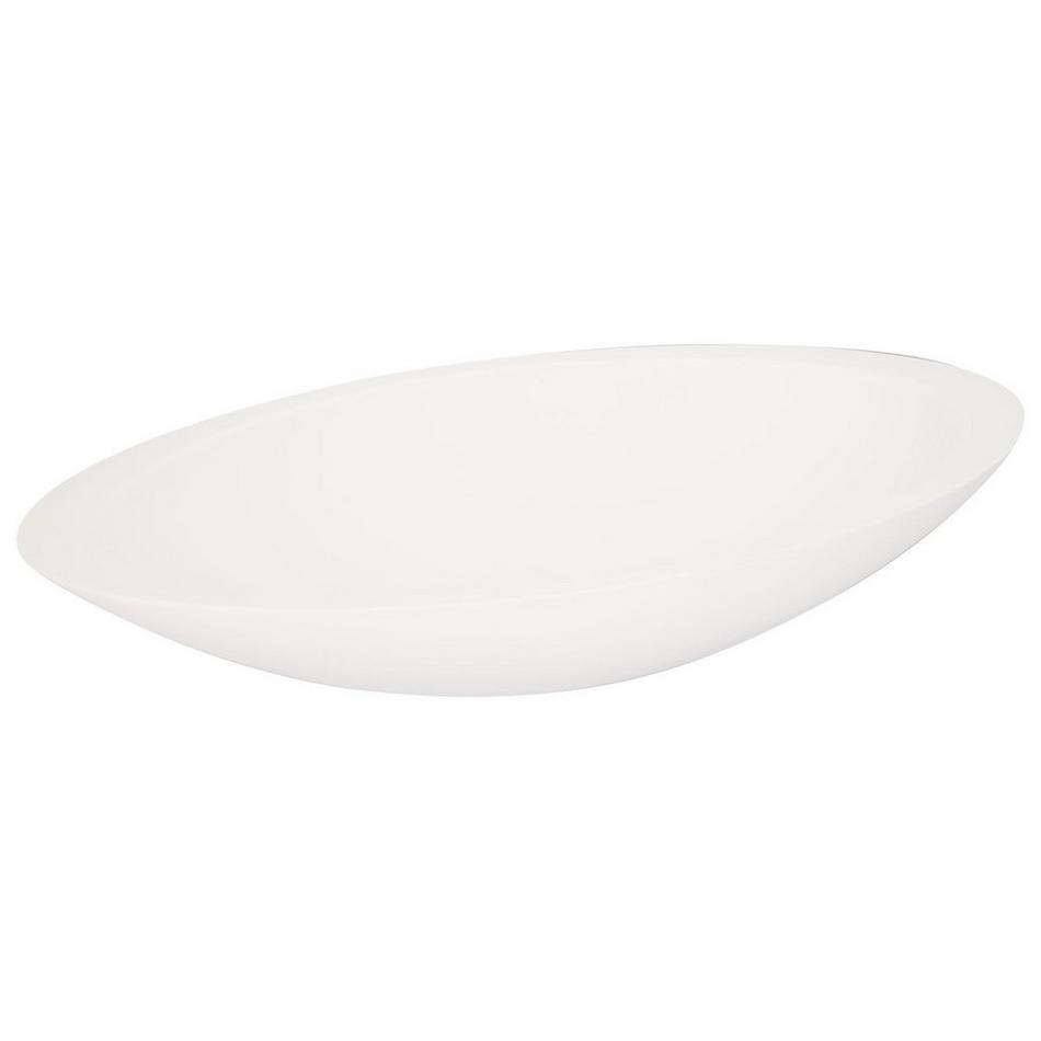 Abriana Oval Solid Surface Vessel Sink - Matte Finish, , large image number 1
