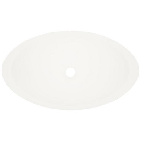 Abriana Oval Solid Surface Vessel Sink - Matte Finish
