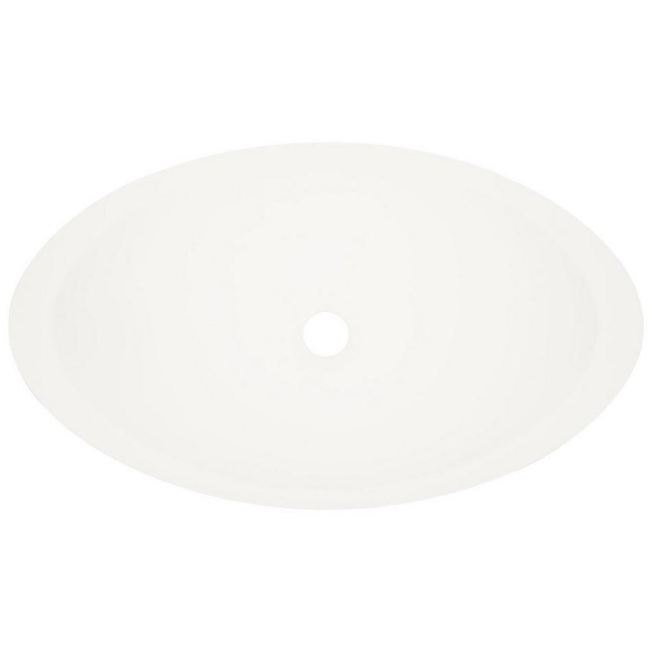 Abriana Oval Solid Surface Vessel Sink - Matte Finish, , large image number 4