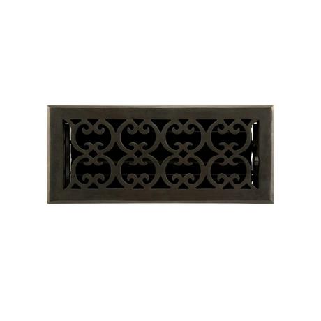 Victorian Dark Bronze Floor Register