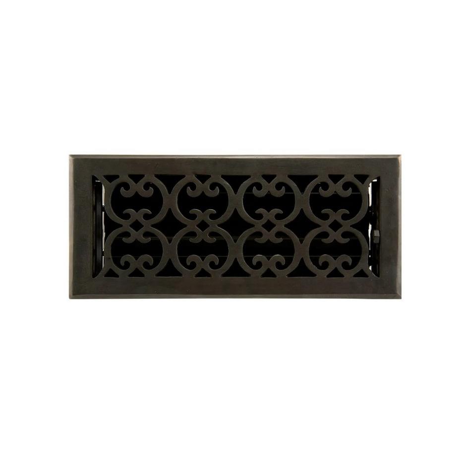 Victorian Dark Bronze Floor Register, , large image number 3