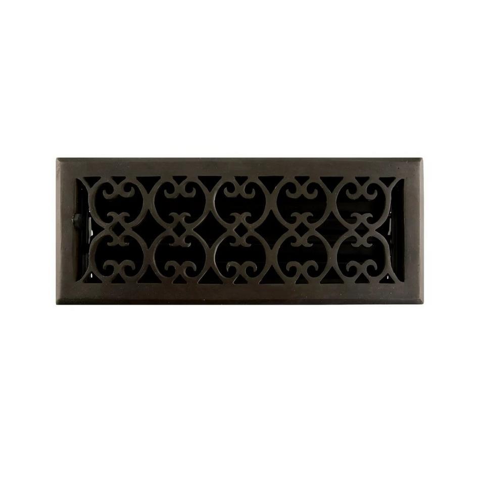 Victorian Dark Bronze Floor Register, , large image number 4