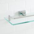 Albury Collection Tempered Glass Shelf - Chrome, , large image number 1