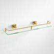 Albury Collection Tempered Glass Shelf - Polished Brass, , large image number 2