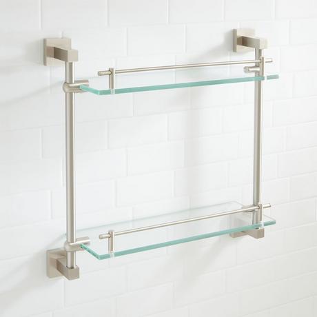 Albury Tempered Glass Shelf - Two Shelves