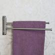 Solid Brass Double Swing Arm Towel Bar, , large image number 0