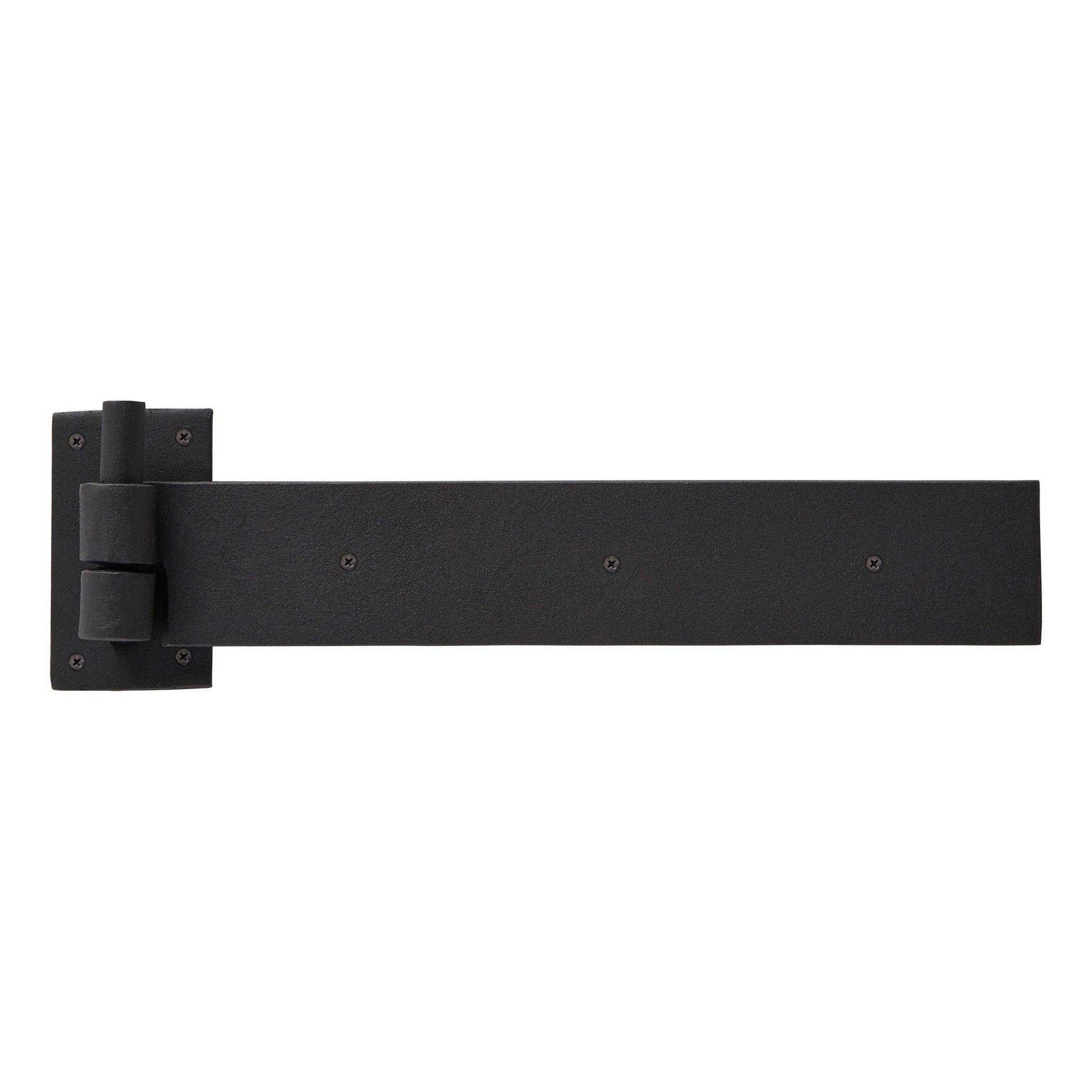 Rectangular Iron Strap Hinge with Pintle Signature Hardware