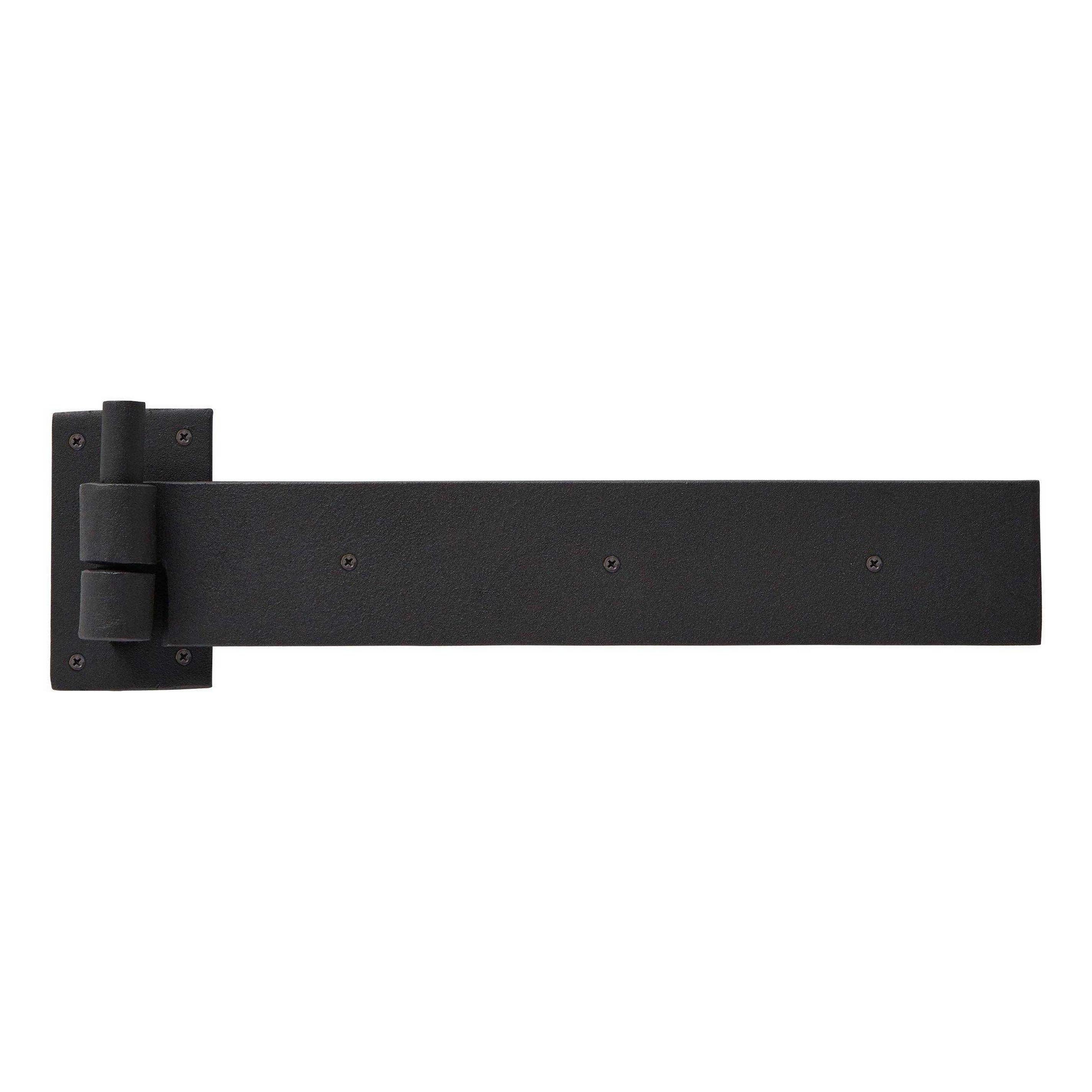 Rectangular Iron Strap Hinge with Pintle Signature Hardware