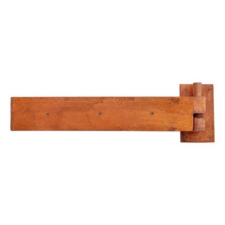 Rectangular Iron Strap Hinge with Pintle