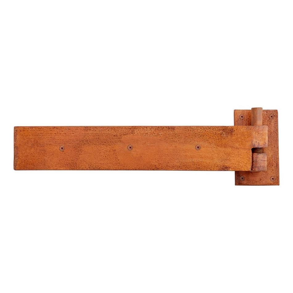 Rectangular Iron Strap Hinge with Pintle, , large image number 1