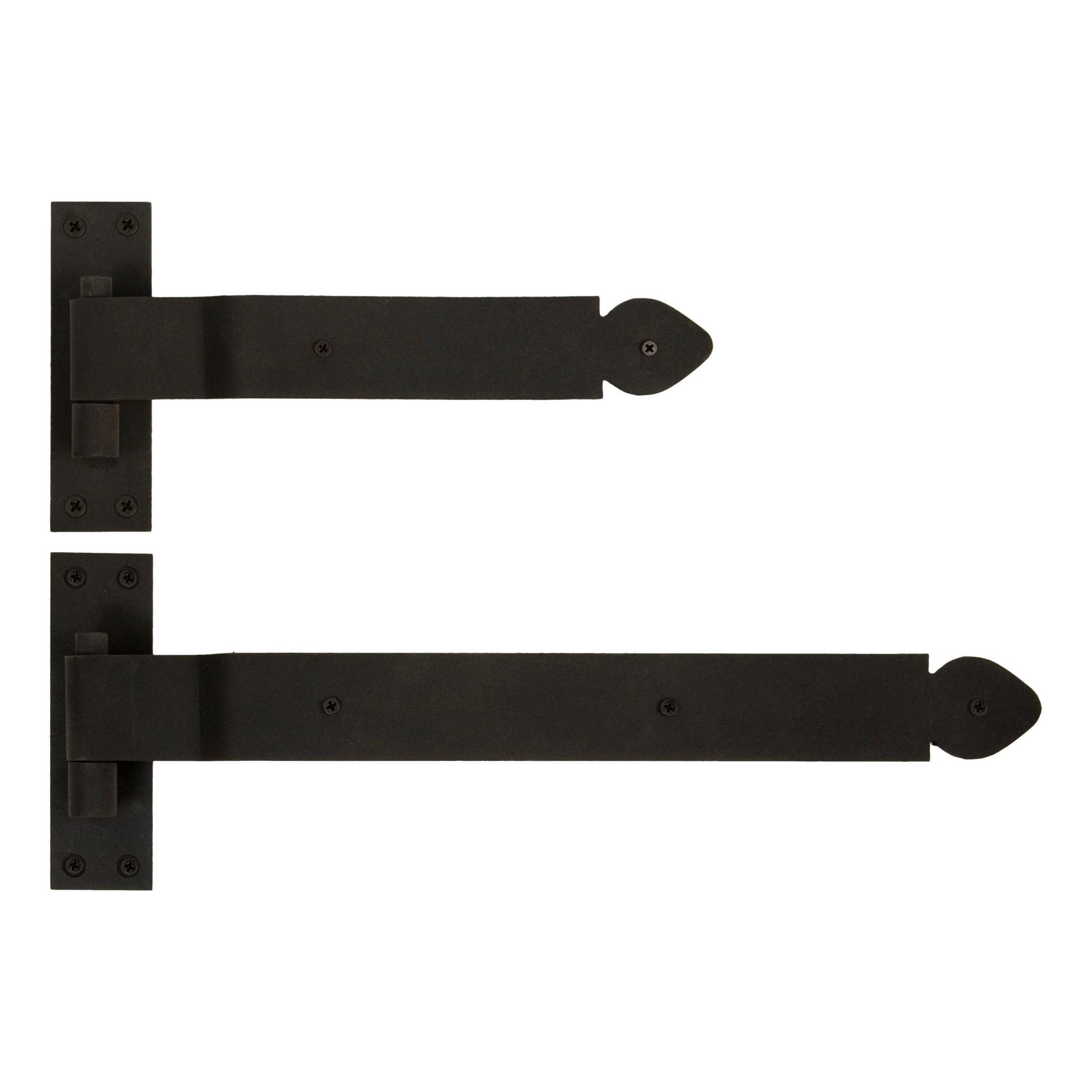 Glenham Offset Iron Strap Hinge with Pintle Signature Hardware