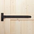 Oversized Glenham Offset Iron Strap Hinge with Pintle - 25" L - Black Powder Coat, , large image number 0