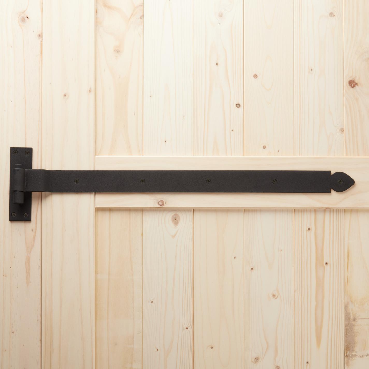 Oversized Glenham Offset Iron Strap Hinge with Pintle Signature Hardware