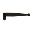 Offset Iron Strap Hinge with Pintle - Large - Black Powder Coat, , large image number 0