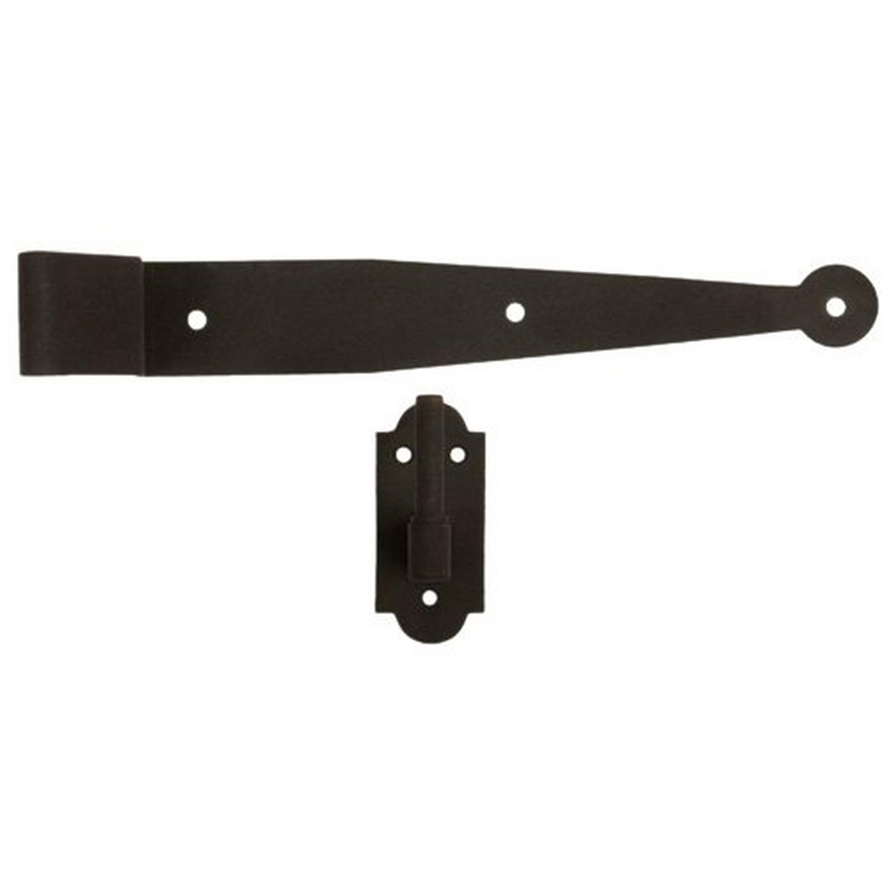 Offset Iron Strap Hinge with Pintle Signature Hardware