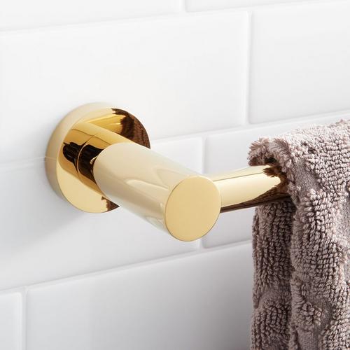 Ceeley Towel Bar in Polished Brass