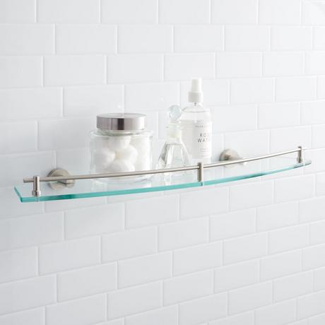 Bastian Hanging Bathroom Teak Shelf - Five Shelves - Natural Teak