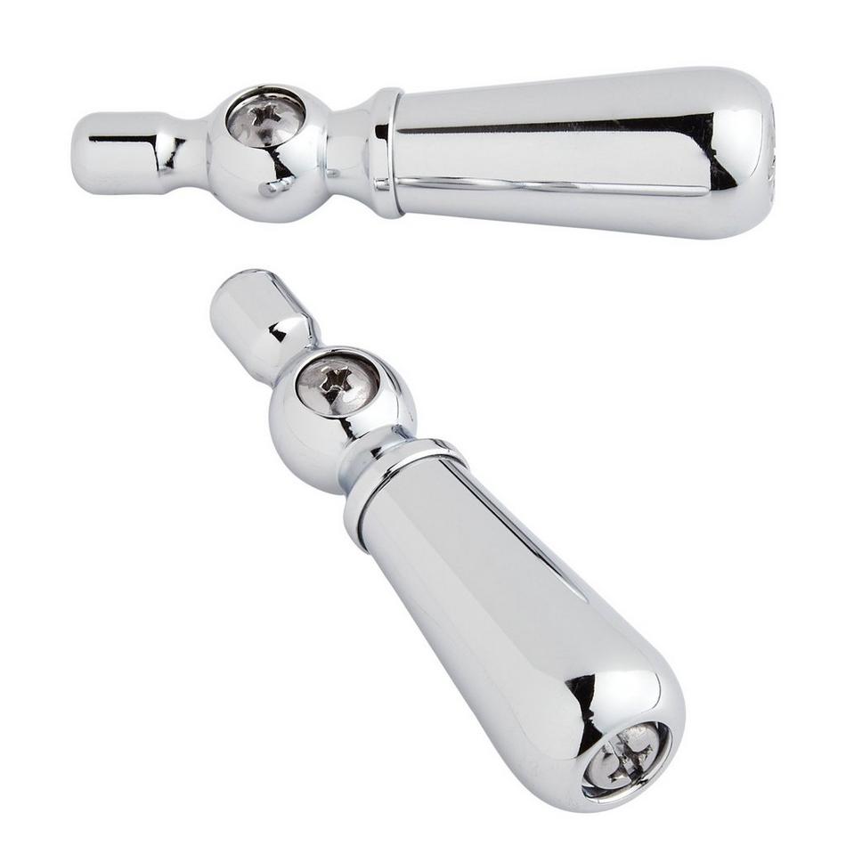 Small Lever Handles - Pair of 2 - Chrome, , large image number 0