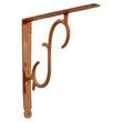 Simple Scrollwork Cast Iron Shelf Bracket - 8" - Rust, , large image number 0