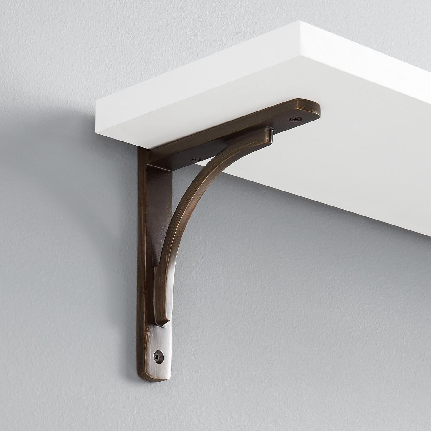 Shelf Brackets in Iron, Brass & More | Signature Hardware