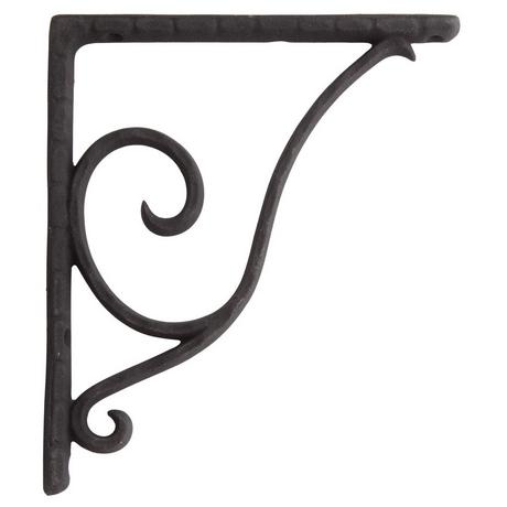 Sprig Cast Iron Shelf Bracket