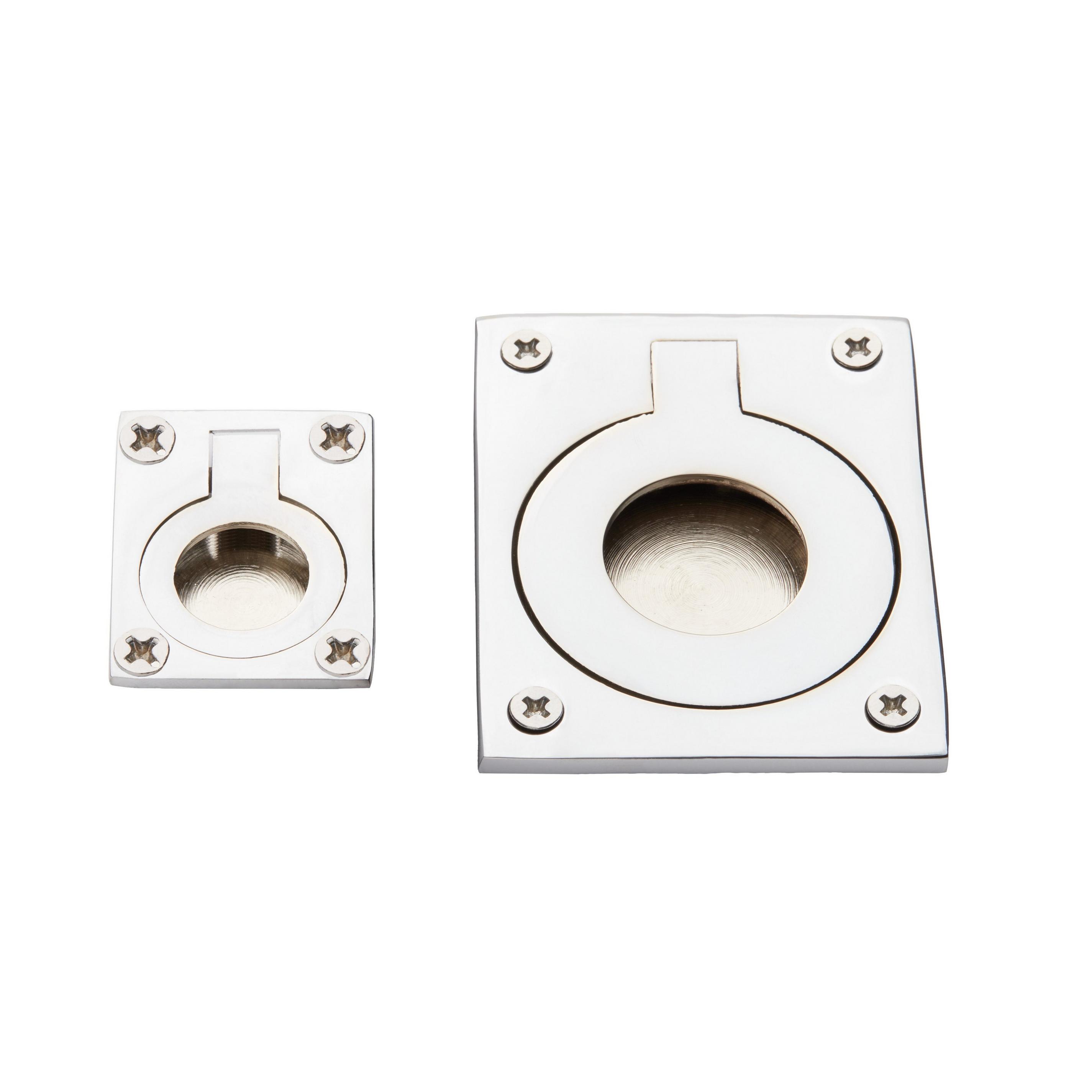 Rectangular Recessed Ring Pull Signature Hardware