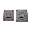 Small Rectangular Recessed Ring Flush Pull - Oil Rubbed Bronze, , large image number 1