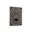 Rectangular Recessed Pull with Flush Ring, , large image number 1