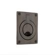 Large Rectangular Recessed Ring Flush Pull - Antique Brass, , large image number 0