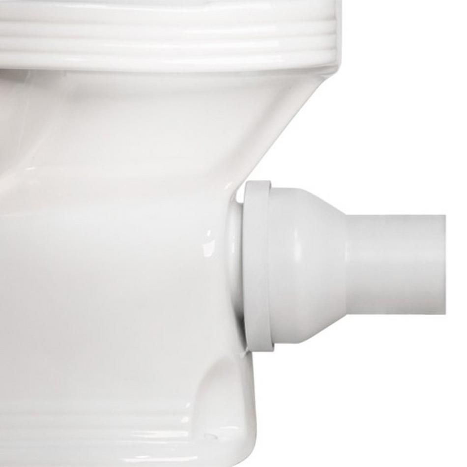 Rear Outlet Toilet P-Trap Connector - White, , large image number 0