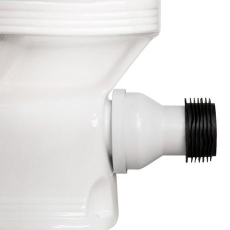 Rear Outlet Toilet P-Trap Connector - White