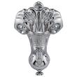 69" Audrey Acrylic Clawfoot Tub - Chrome Imperial Feet - No Tap Holes or Overflow, , large image number 4