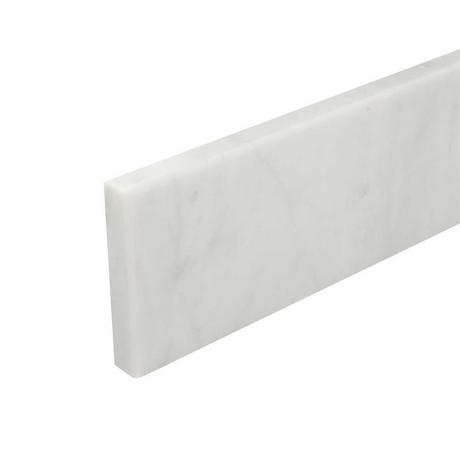 25" 2cm Marble Vanity Backsplash - Polished Carrara