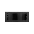 Modern Cast Iron Wall Register - 4" x 10" (5-3/4" x 12-1/8" Overall), , large image number 0