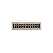 Honeycomb Brass Floor Register - Brushed Nickel 2-1/4" x 10" (3-1/4" x 11-1/8" Overall), , large image number 0